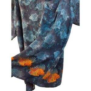 Morro Bay 90s Hawaiian Shirt Sz XL Lionfish Print Rayon Korean Made WPL19325